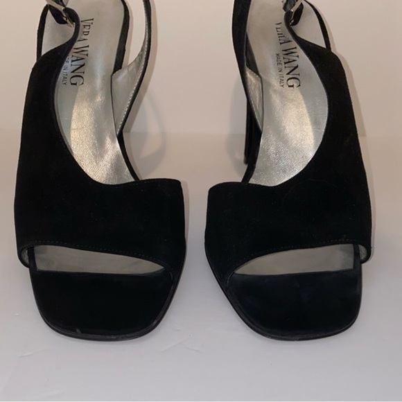 Vera Wang black suede heels - Picture 3 of 8